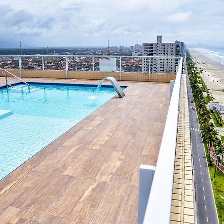 Apto c Wi-Fi a beira-mar na Praia Jardim Real SP Apartment Praia Grande  Bagian luar foto