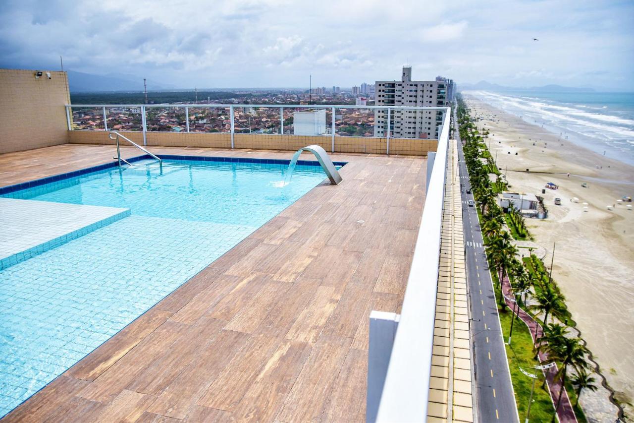Apto c Wi-Fi a beira-mar na Praia Jardim Real SP Apartment Praia Grande  Bagian luar foto