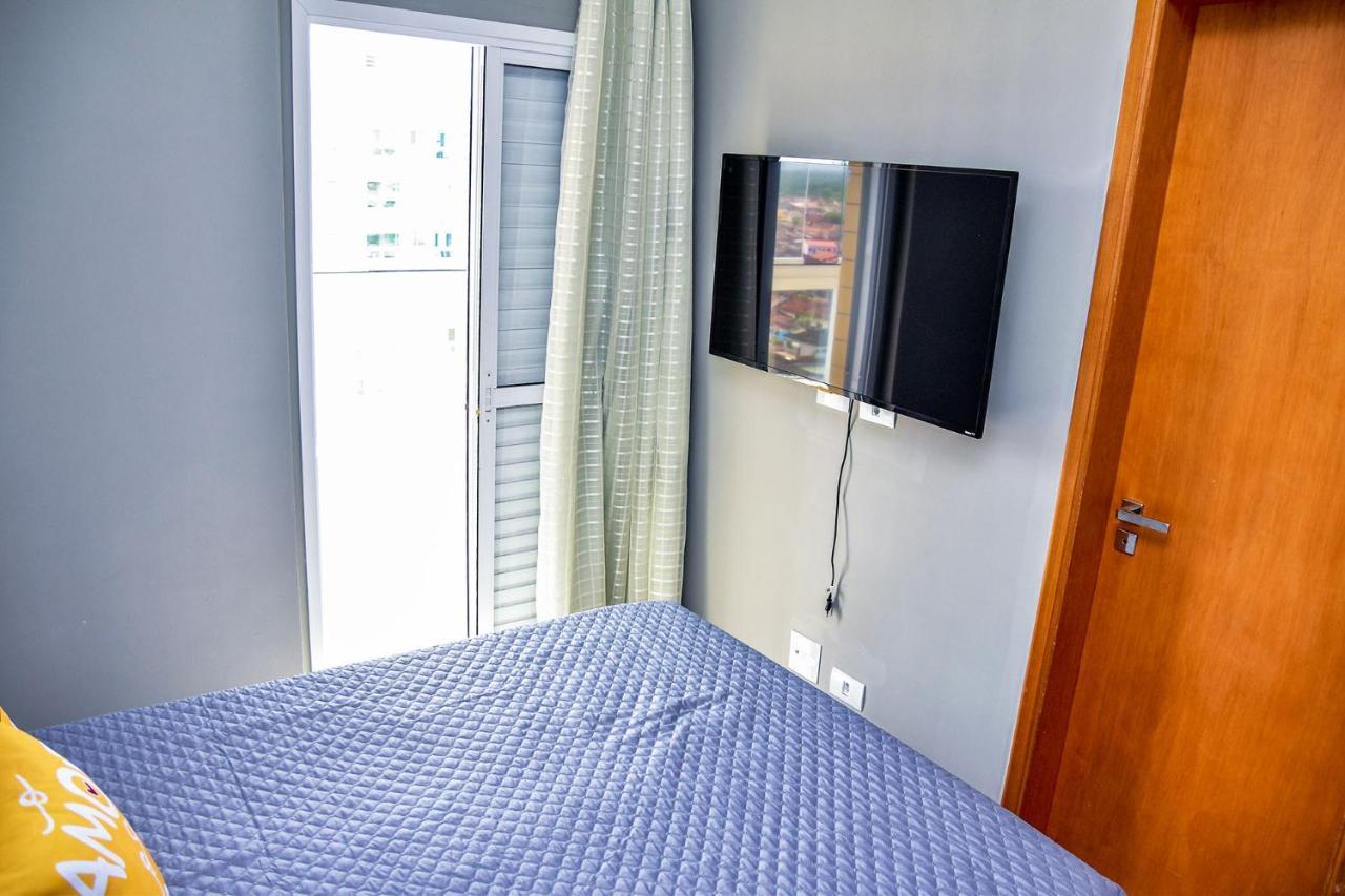 Apto c Wi-Fi a beira-mar na Praia Jardim Real SP Apartment Praia Grande  Bagian luar foto
