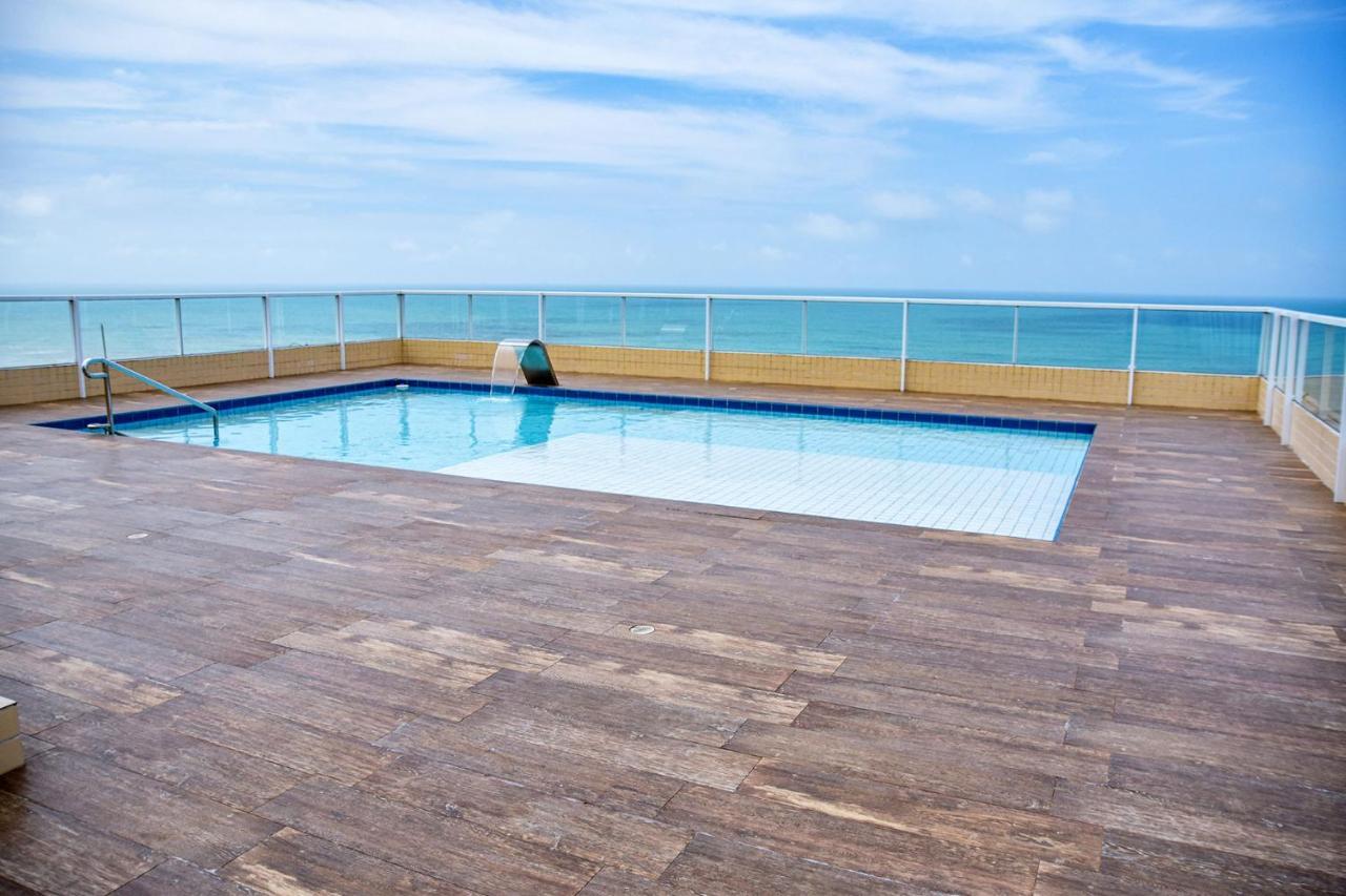 Apto c Wi-Fi a beira-mar na Praia Jardim Real SP Apartment Praia Grande  Bagian luar foto