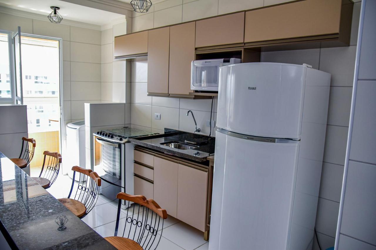 Apto c Wi-Fi a beira-mar na Praia Jardim Real SP Apartment Praia Grande  Bagian luar foto