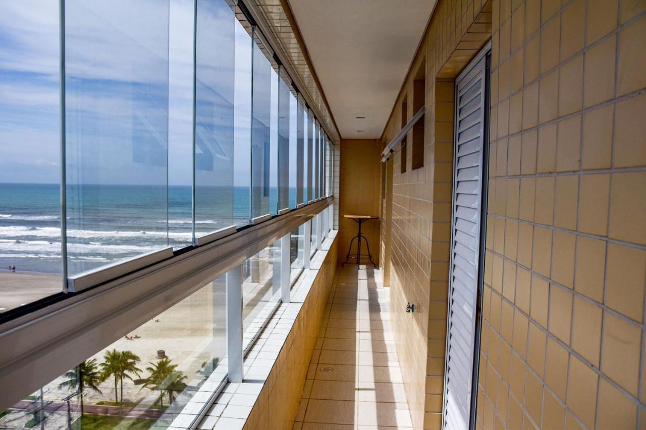 Apto c Wi-Fi a beira-mar na Praia Jardim Real SP Apartment Praia Grande  Bagian luar foto