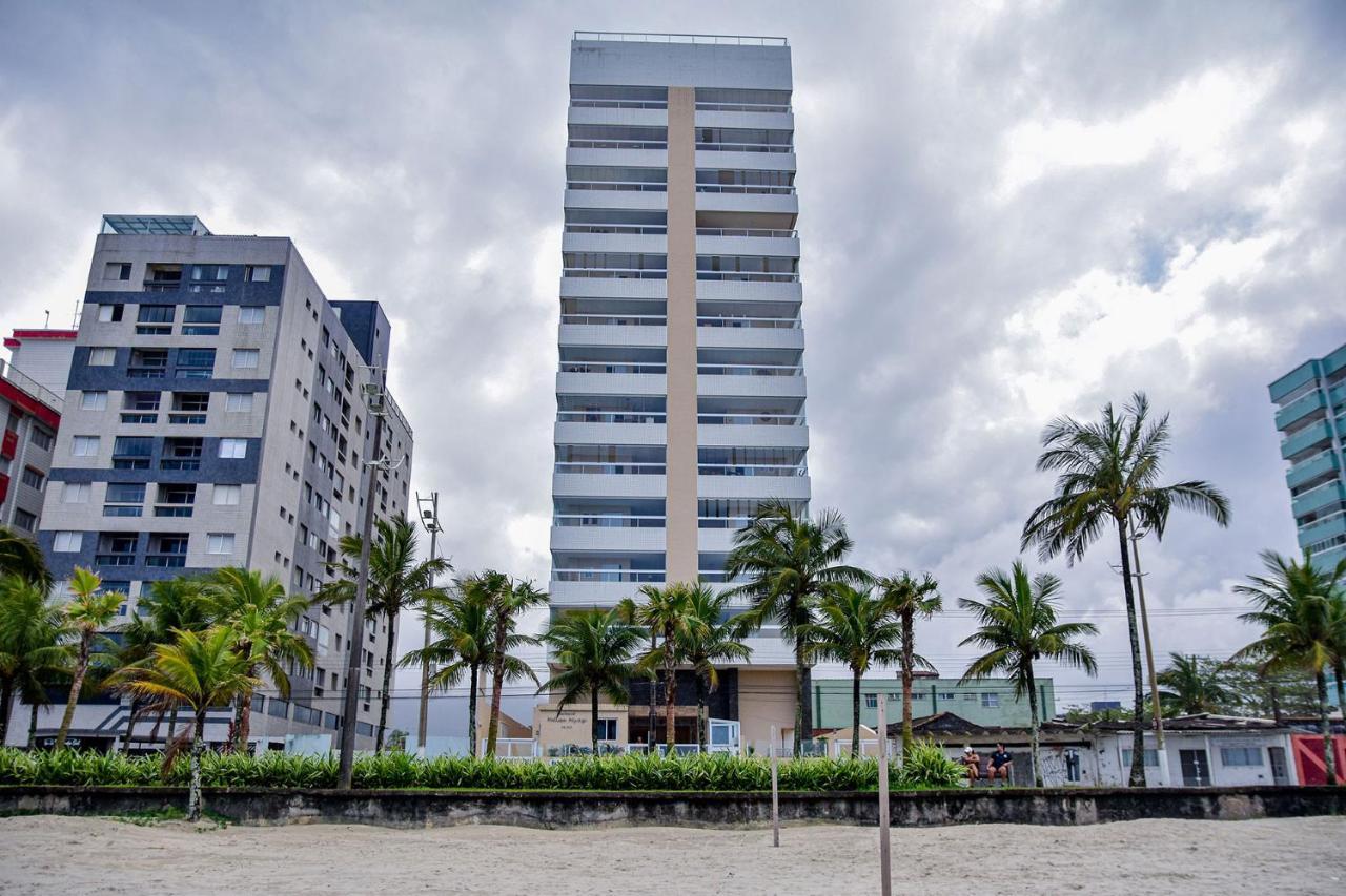 Apto c Wi-Fi a beira-mar na Praia Jardim Real SP Apartment Praia Grande  Bagian luar foto